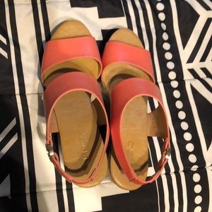 Pink Strap Wedges